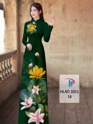 Vải Áo Dài Hoa Ly AD HLAD3052 38